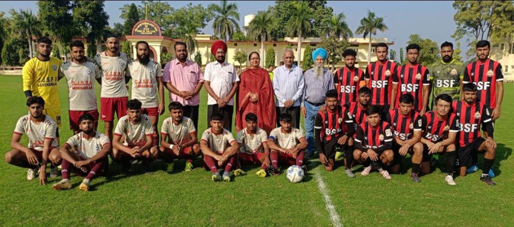 BSF Jalandhar defeated Olympian Jarnail Singh Football Academy in the 39th Punjab State Super Football League